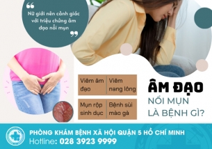 Âm đạo nổi mụn là bệnh gì? Dấu hiệu viêm nhiễm hay bệnh xã hội?